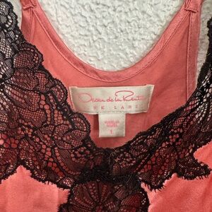 Oscar de la Renta nightgown in pink and lace